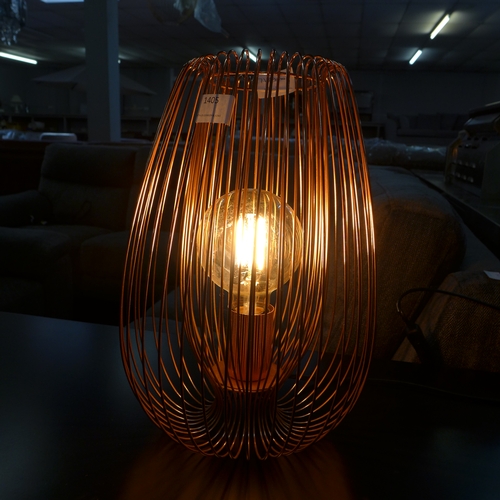 1405 - A copper 'wire' table lamp