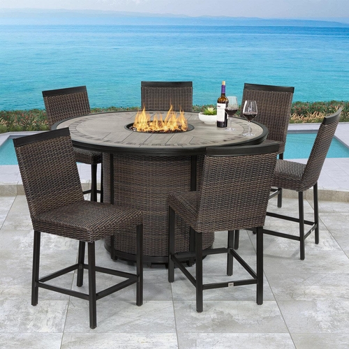 1479 - Agio Paris 9 piece bar height Fire Chat set, original RRP £2499.99 + VAT (4178-12) *This lot is subj... 