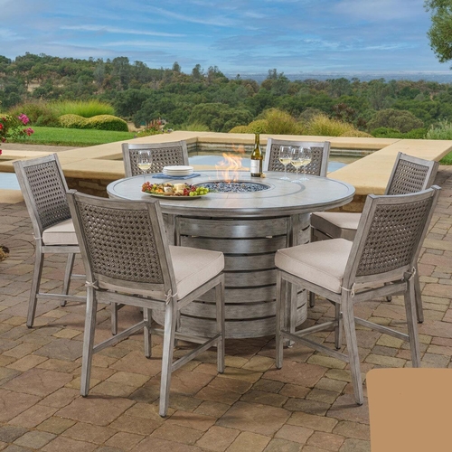 1508 - Sunvilla Tully 7 piece high dining fire set, original RRP £2249.99 + VAT (4179-21) *This lot is subj... 