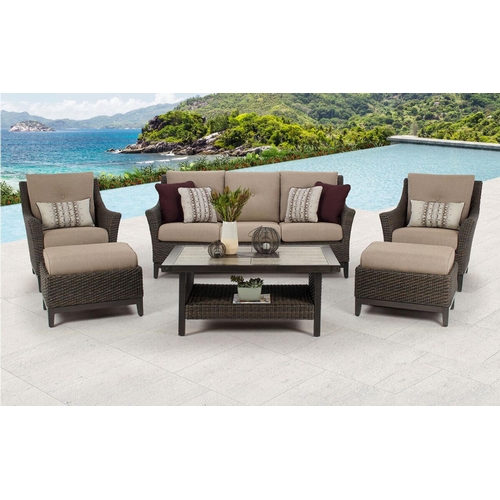 1517 - Agio Mckenzy  5 piece woven deep seating set, original RRP £1999.99 + VAT (4179-3) *This lot is subj... 