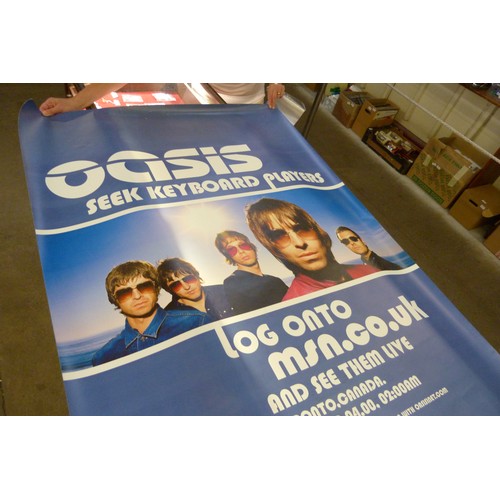 791 - Two large music advertising posters, Oasis and Stereophonics