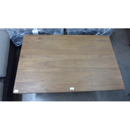 1366 - An office hardwood rectangular coffee table * This lot is subject to VAT