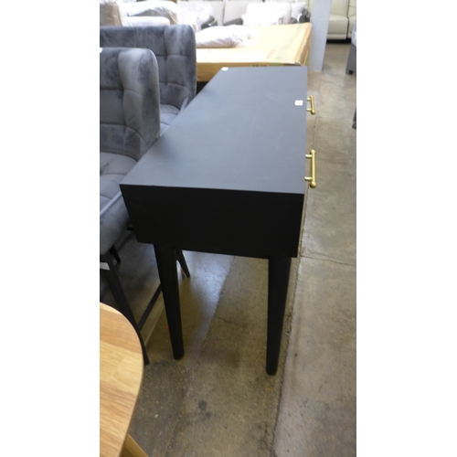 1397 - A zebra design and black console table