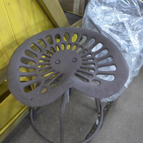 2249 - A tractor seat bar stool * This lot is subject to VAT