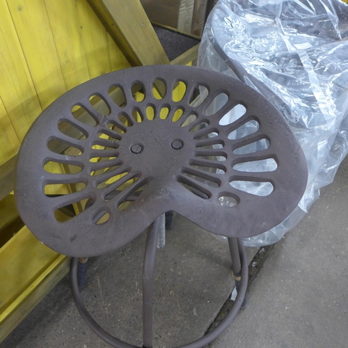 2250 - A tractor seat bar stool * This lot is subject to VAT