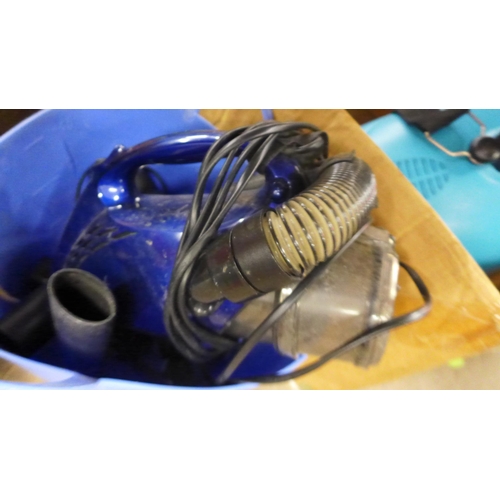 2279 - A blue steam cleaner and steam mop