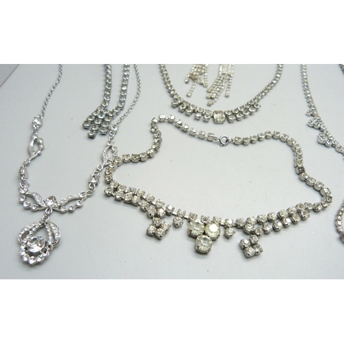 1037 - Paste necklets and earrings