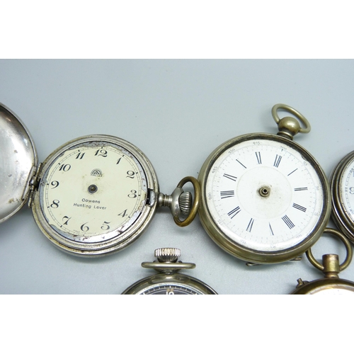 1038 - Six pocket watches, a/f