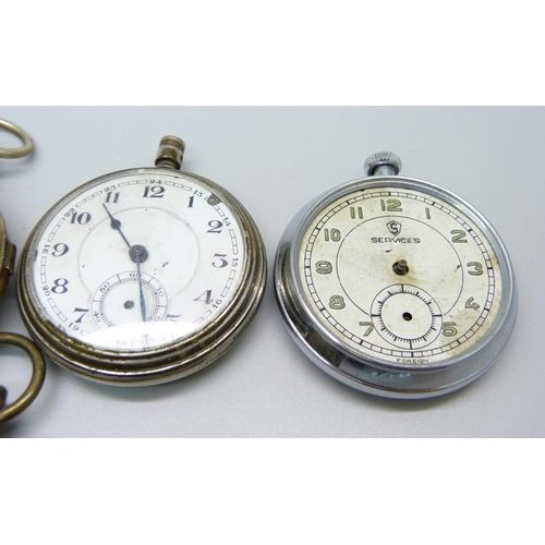 1038 - Six pocket watches, a/f