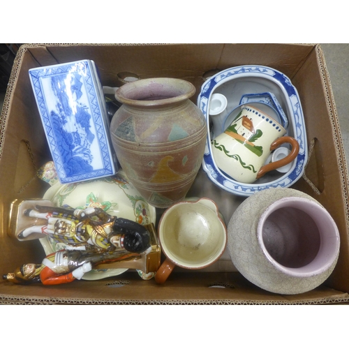 1059 - A collection of vases and blue and white china **PLEASE NOTE THIS LOT IS NOT ELIGIBLE FOR POSTING AN... 