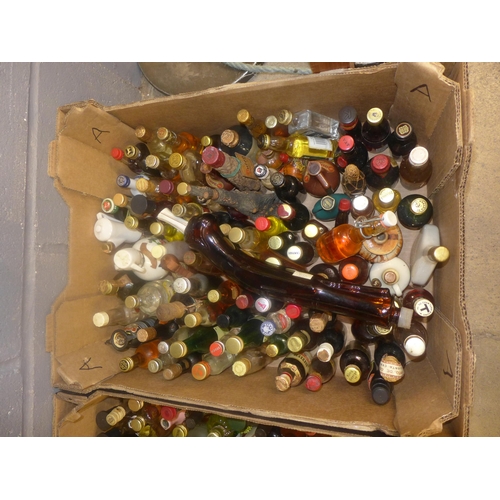 1064 - Two boxes of alcohol miniatures (160 approx.) **PLEASE NOTE THIS LOT IS NOT ELIGIBLE FOR POSTING AND... 