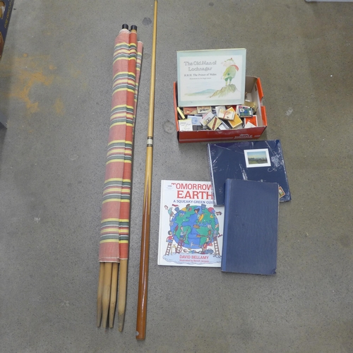 1088 - Tomorrow's Earth, signed by David Bellamy, Prince Charles Watercolours book and The Old Man of Lochn... 