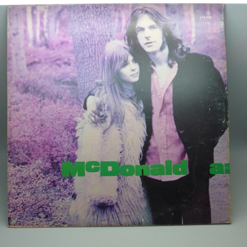 607 - A McDonald and Giles 1970 first pressing debut LP record, ILPS 9126