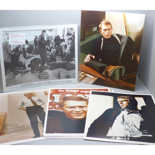 631 - A Steve McQueen Bullitt Lobby Card and ten later prints