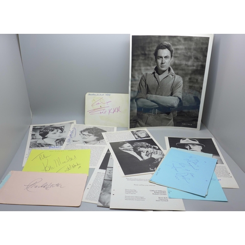 633 - Autographs including Judi Dench and Patrick Holt