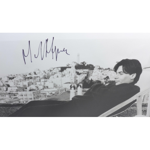 641 - Autographs - Mike Myers and River Phoenix signed photos