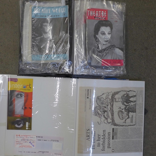 653 - Two albums of theatre programmes and ticket stubs