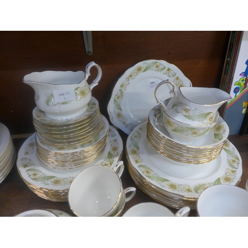 665 - A Duchess Greensleeves tea and dinner service, eight setting, lacking one cup  **PLEASE NOTE THIS LO... 