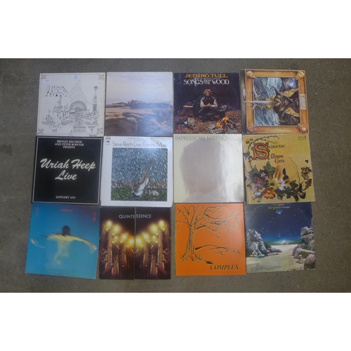 671 - Twelve rock/prog rock LP records