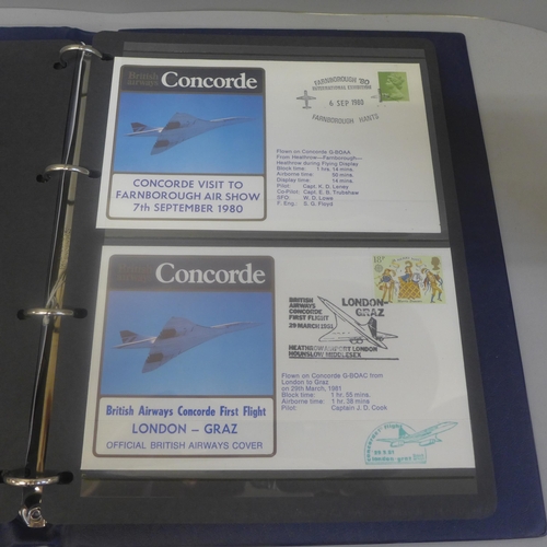 684 - An album of Concorde first day covers