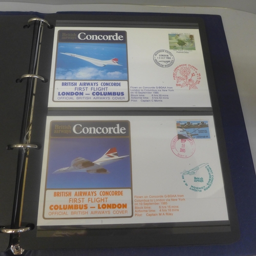 684 - An album of Concorde first day covers