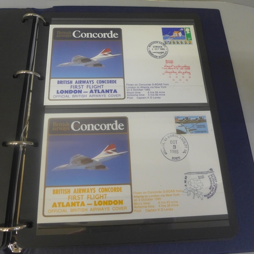 684 - An album of Concorde first day covers