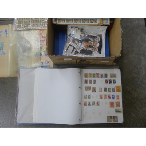 700 - A box of stamps, covers, etc., loose and in albums