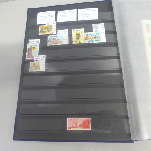 730 - Stamps;-album of Vietnam stamps and postal history