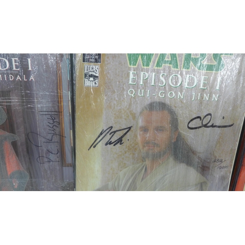 732 - Star Wars signed comics, Steve Crespo, Robert Teranish, Ken Kelley, P. Craig Russell, Howard M Shun,... 