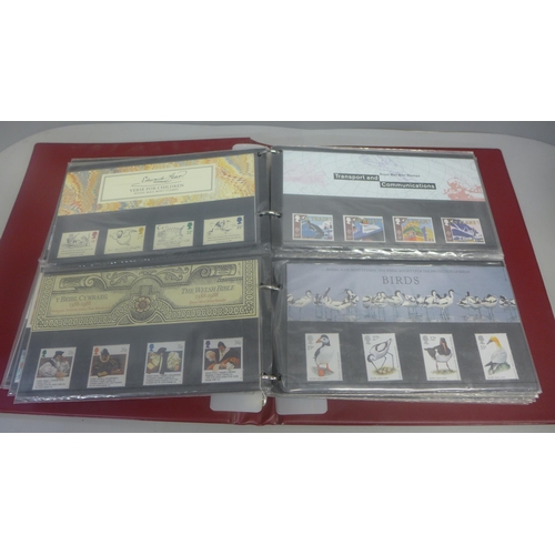 738 - GB presentation packs of stamps in an album (44)