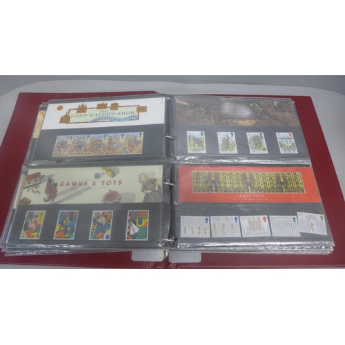 738 - GB presentation packs of stamps in an album (44)