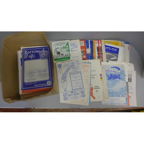 760 - Football interest; Notts County away programmes, 1962-68, approximately 150 including FA Cup, League... 