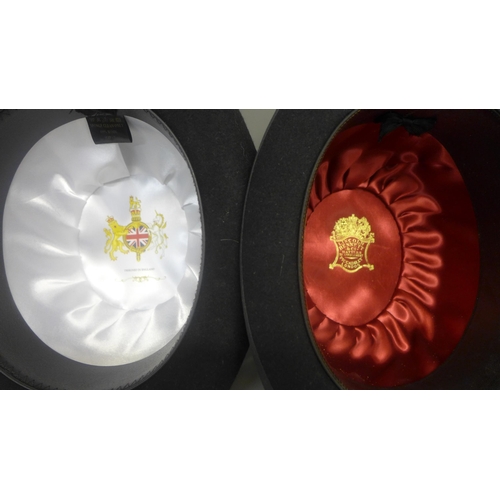 762 - Two bowler hats, one by Lincoln Bennett