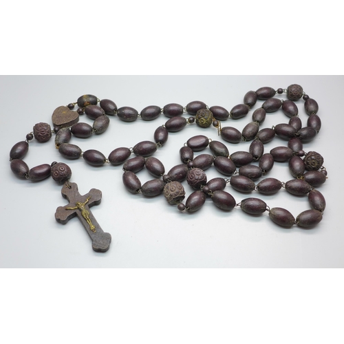 845 - A monk's wooden rosary