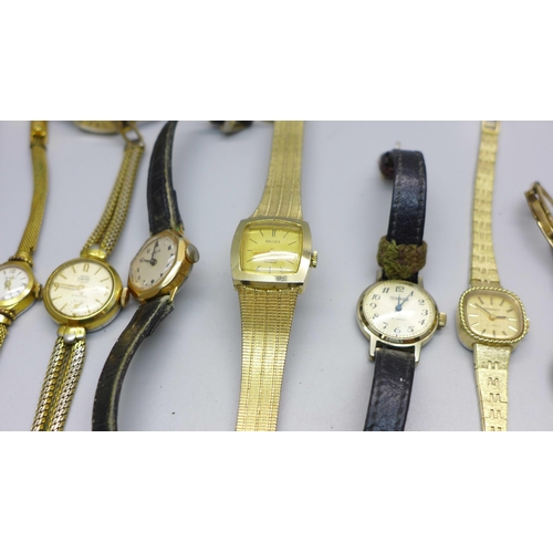 853 - A collection of lady's wristwatches including Seiko, Sekonda, Oris, Smiths Empire and Timex