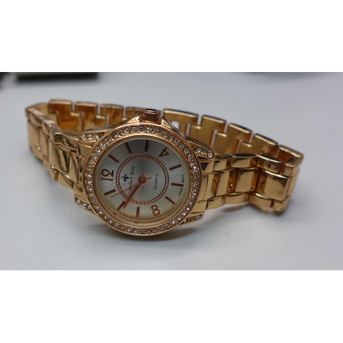 871 - Eight wristwatches including Benyar and a digital