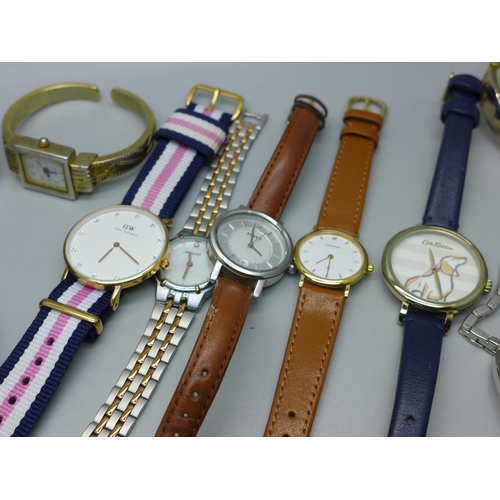 876 - Lady's watches including Cath Kidston, Fossil, Citizen Eco-Drive, Daniel Wellington, Certina