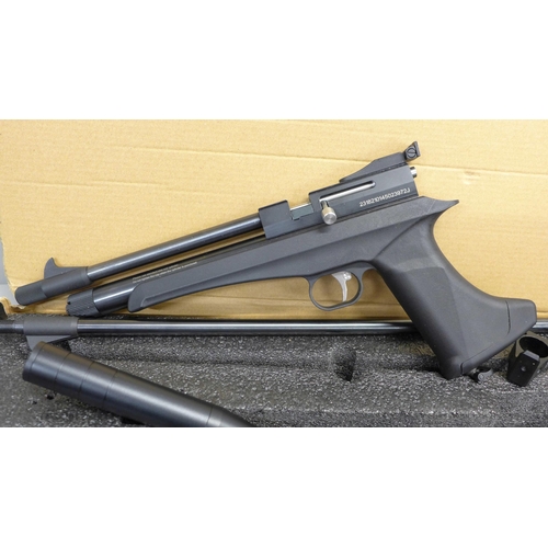 884 - A Victory CP2 CO² Multi target shooting pistol/rifle, boxed, (needs new seal)