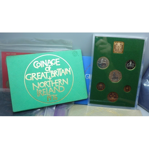 888 - A collection of twelve (1970-81) British coin packs and one other