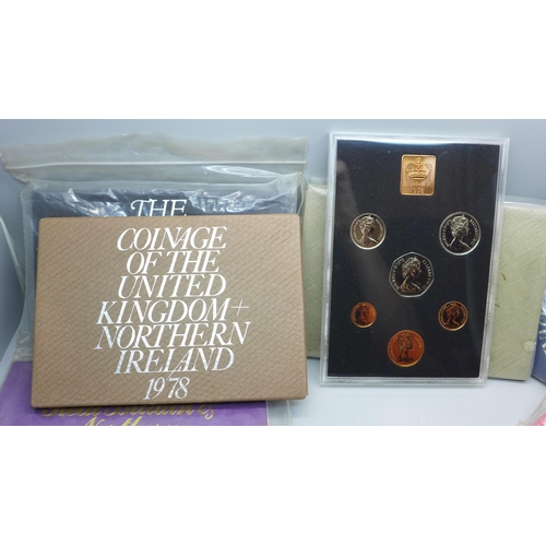 888 - A collection of twelve (1970-81) British coin packs and one other