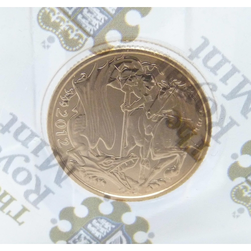 893 - A 2012 gold full sovereign