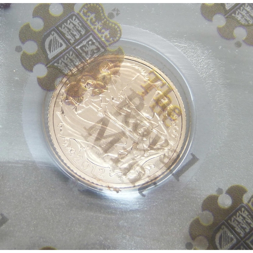 897 - A 2012 gold half-sovereign