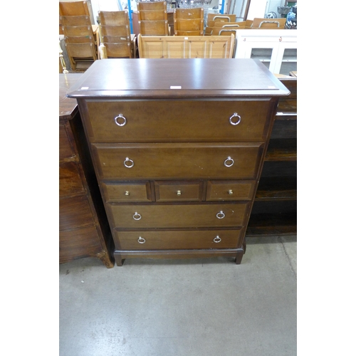 144 - A Stag Minstrel mahogany chest of drawers