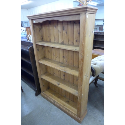 145 - A pine open bookcase