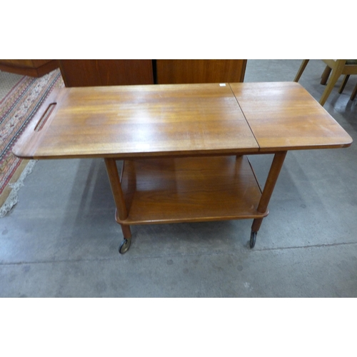 15 - A Danish C.F. Christensen, Silkeborg teak cocktail trolley, designed by Johannes Andersen