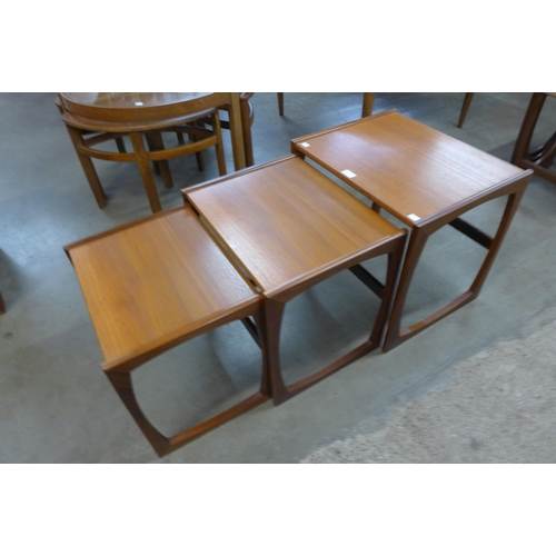 23 - A G-Plan Quadrille teak nest of tables