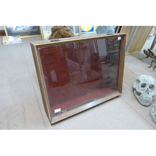 269 - A wooden table top display case