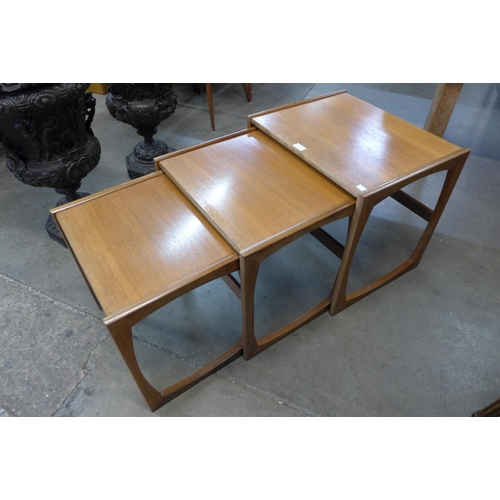 28 - A G-Plan Quadrille teak nest of tables