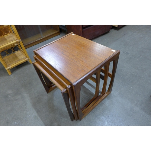 34 - A G-Plan Quadrille teak nest of tables