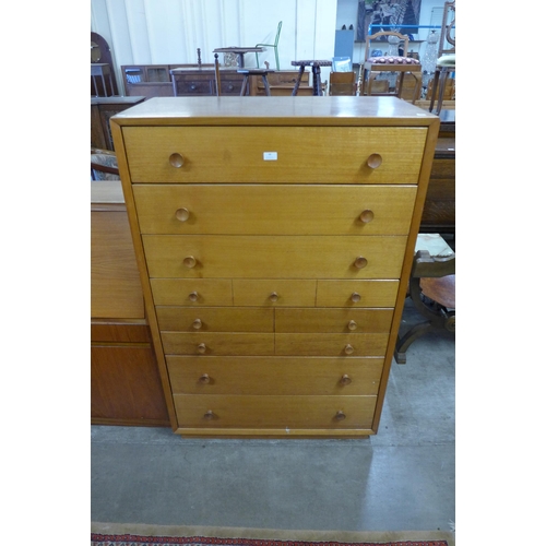 48 - A teak chest of drawers